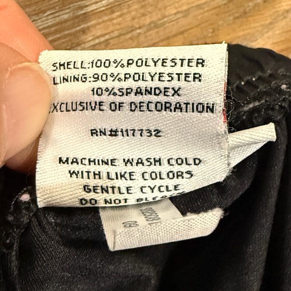 ZeroXposur Black Mini Skirt with White Accents - Picture 8 of 8